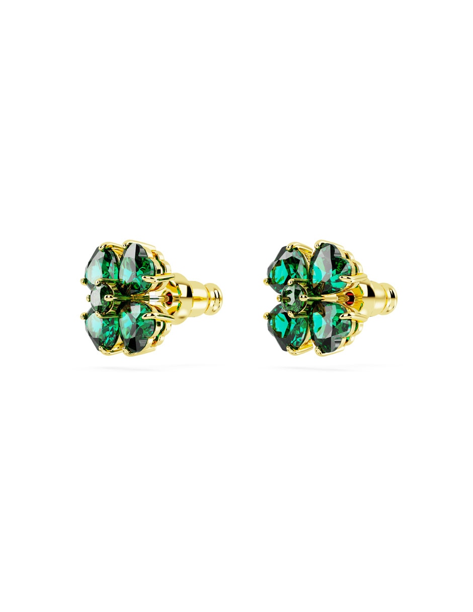 Broqueles de flor con acabado brillante 2