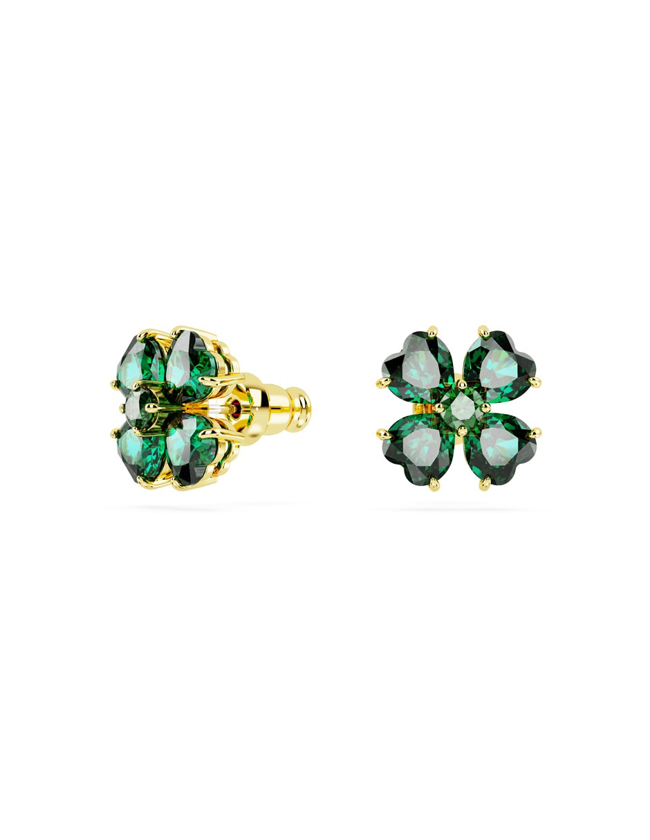 Broqueles de flor con acabado brillante 3