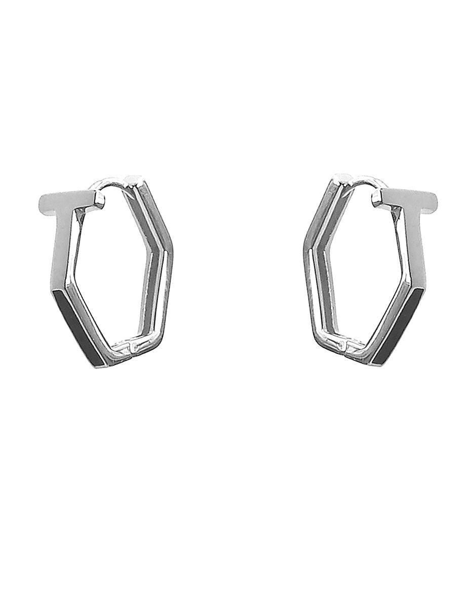 Arracadas de plata P 925 con acabado plateado 2