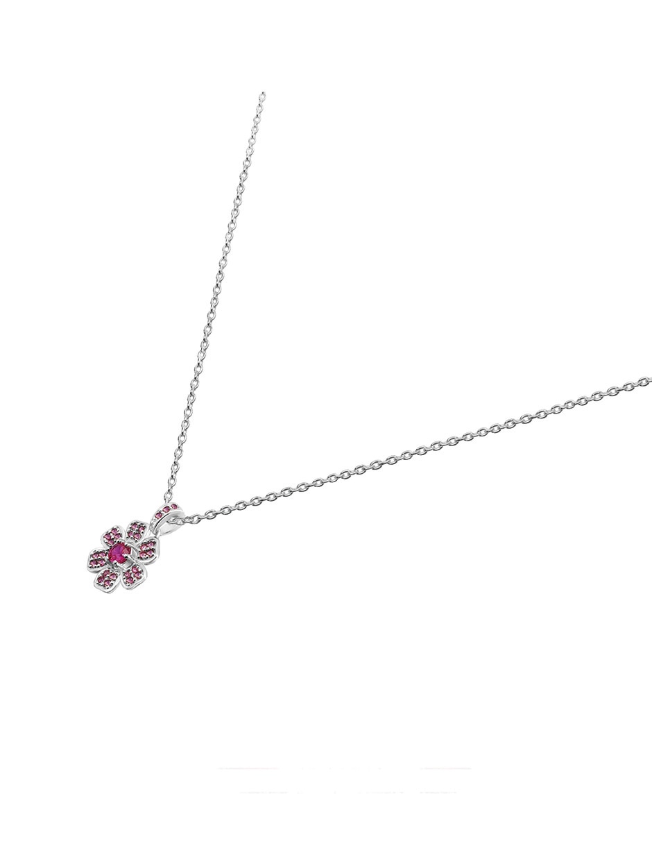 Dije de flor florecer de plata P 925 circonita Dije de flor florecer de plata P 925 circonita