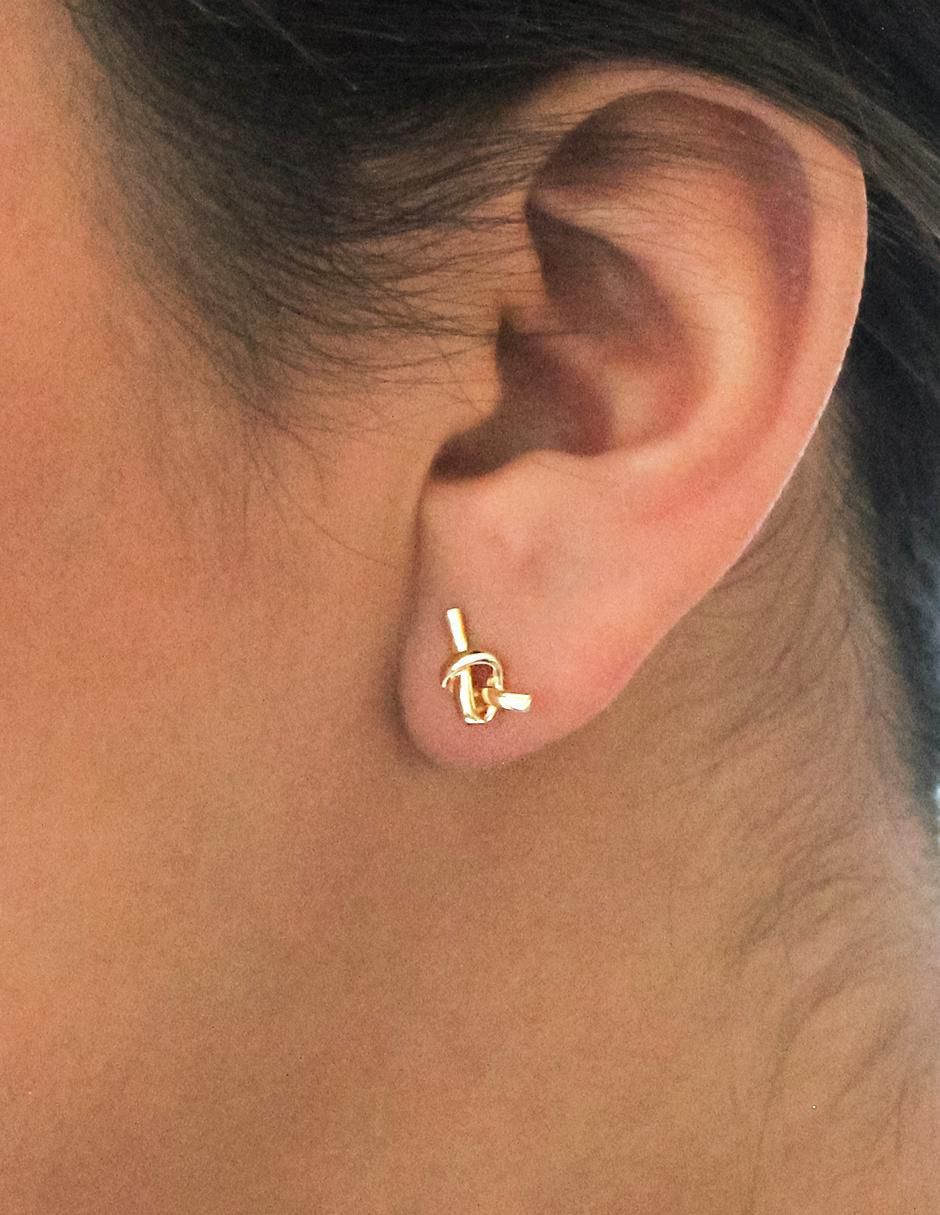 Aretes de plata P 925 con acabado brillante