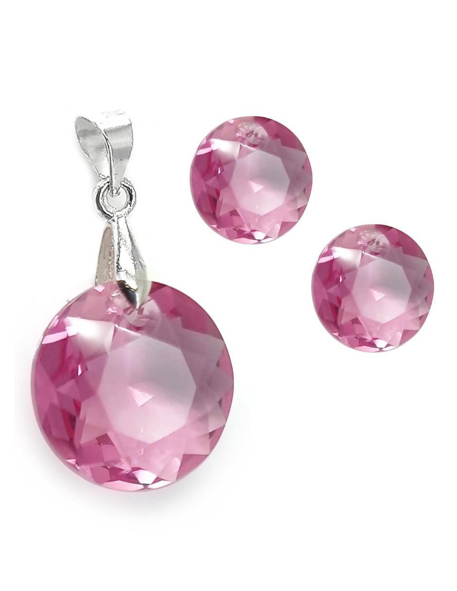 Aretes y collar Pearls de plata P 925 cristal 5