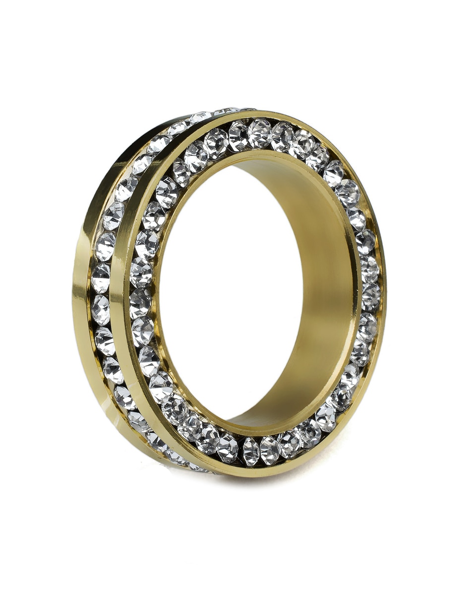 Anillo multi gemas cristal brillante