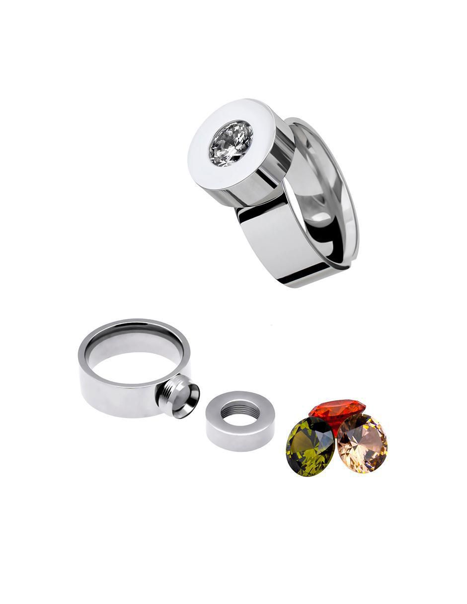 Anillo multi gemas cristal brillante 2