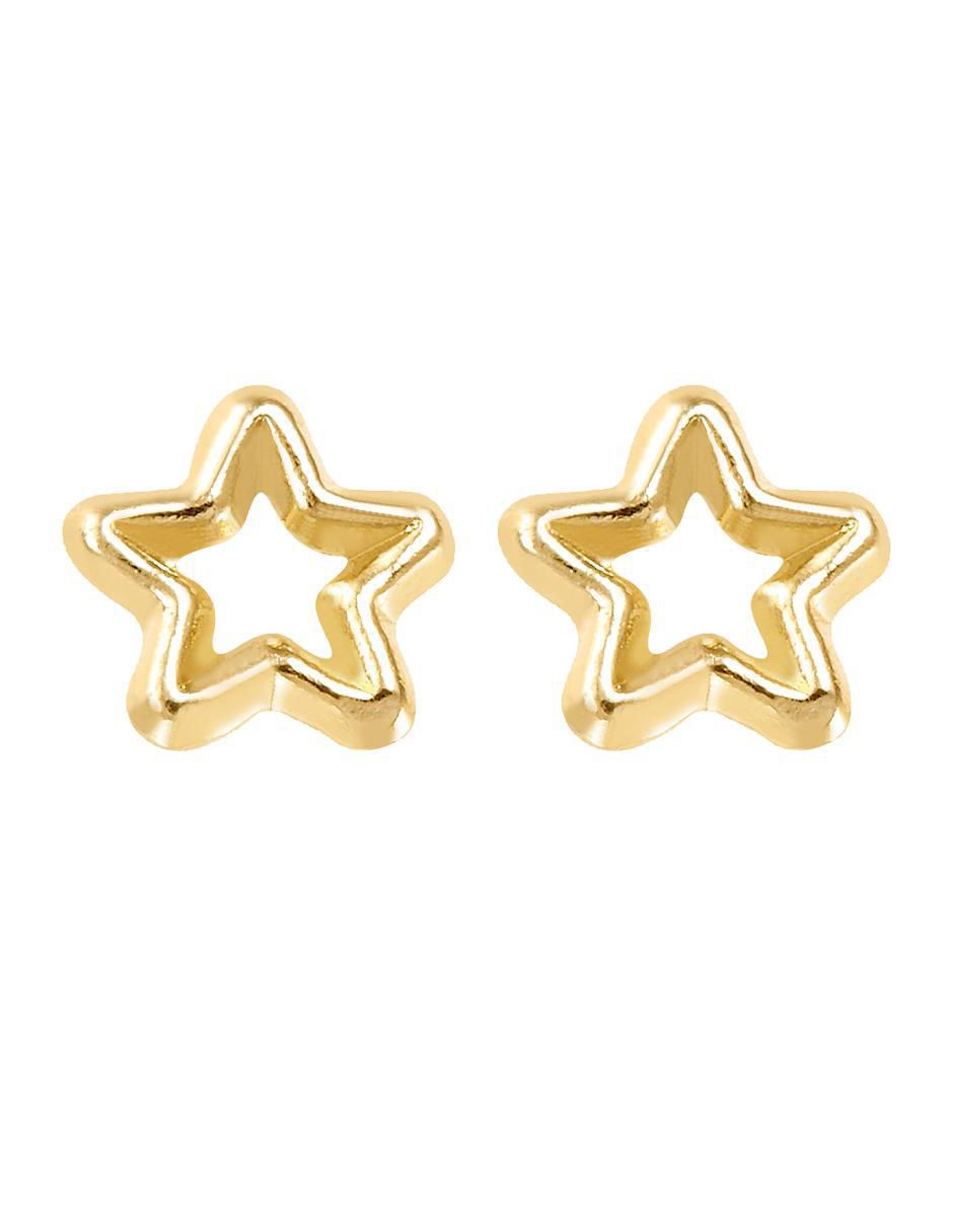 Broqueles de estrella de oro con acabado brillante Broqueles de estrella de oro con acabado brillante