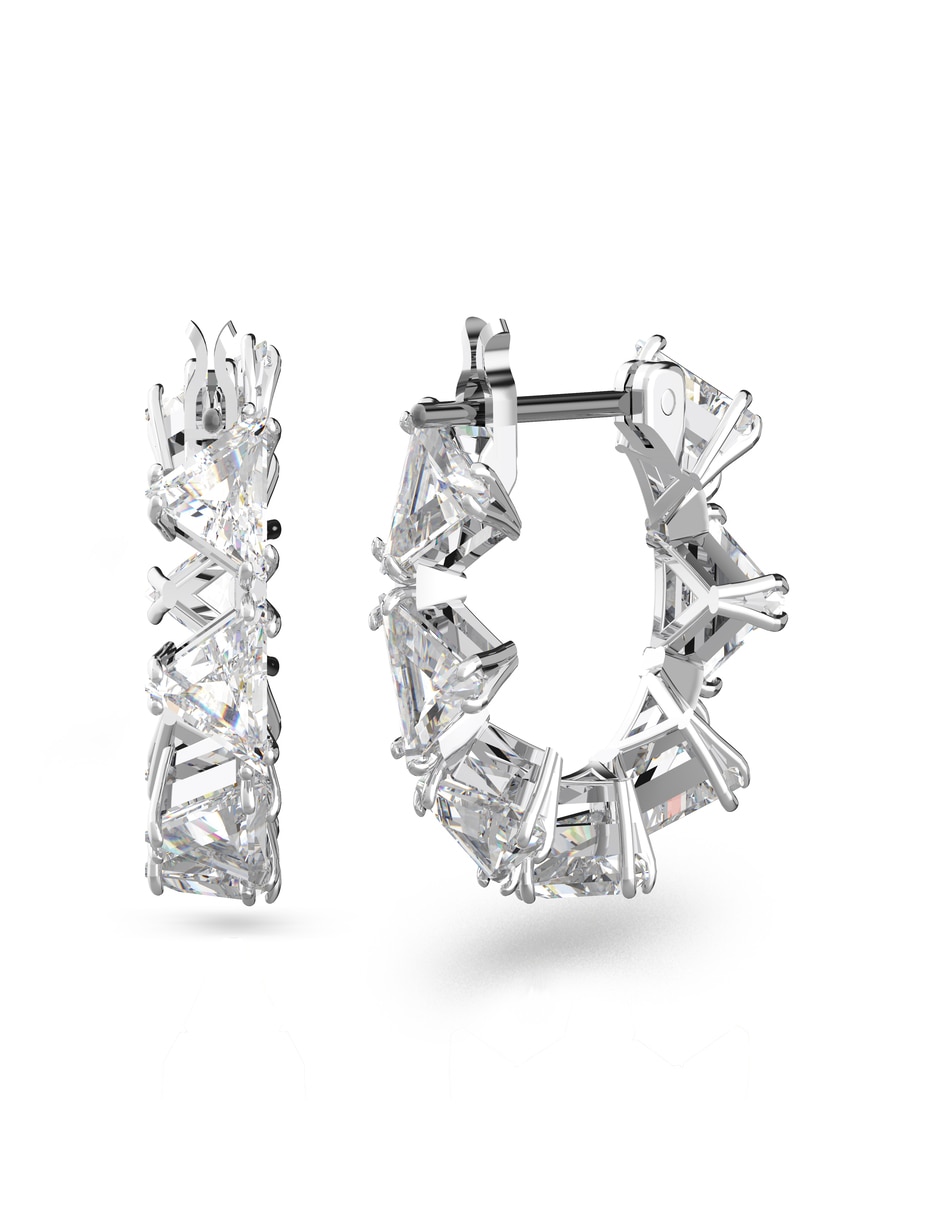 Aretes de aro con acabado brillante 2
