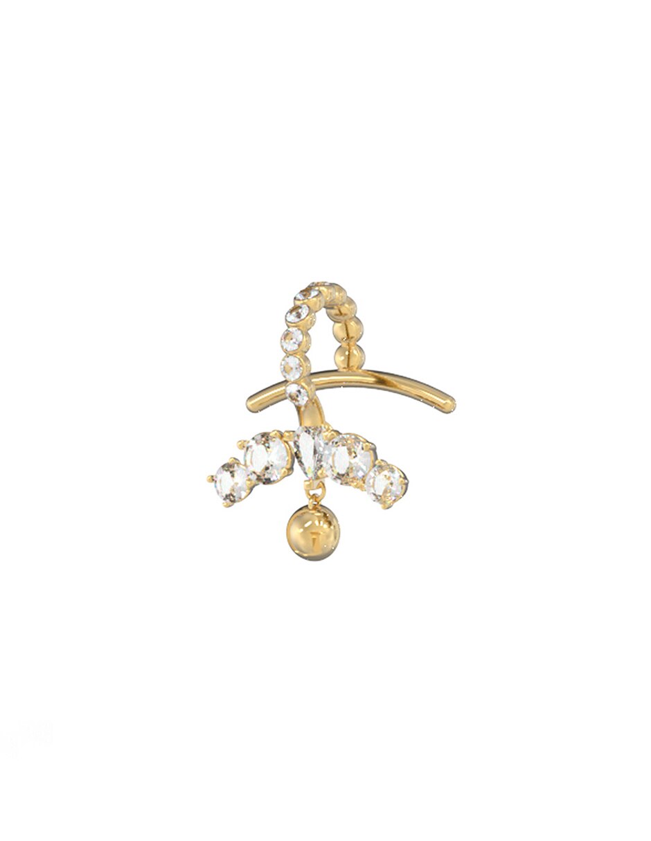 Aretes de logo Crazy con acabado brillante cristal 1