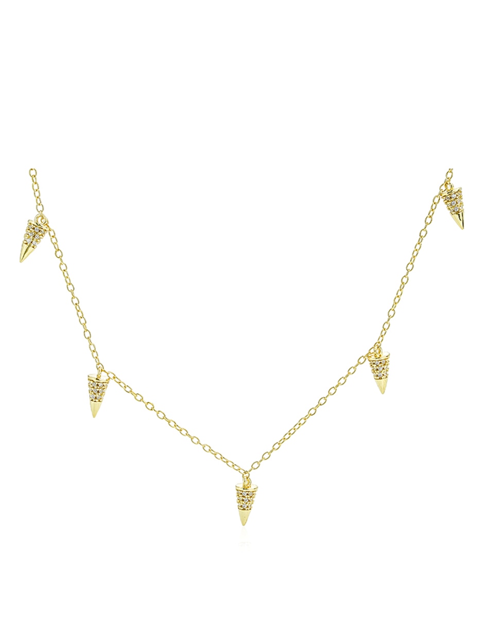 Collar con dije Gold de plata P 925 Collar con dije Gold de plata P 925