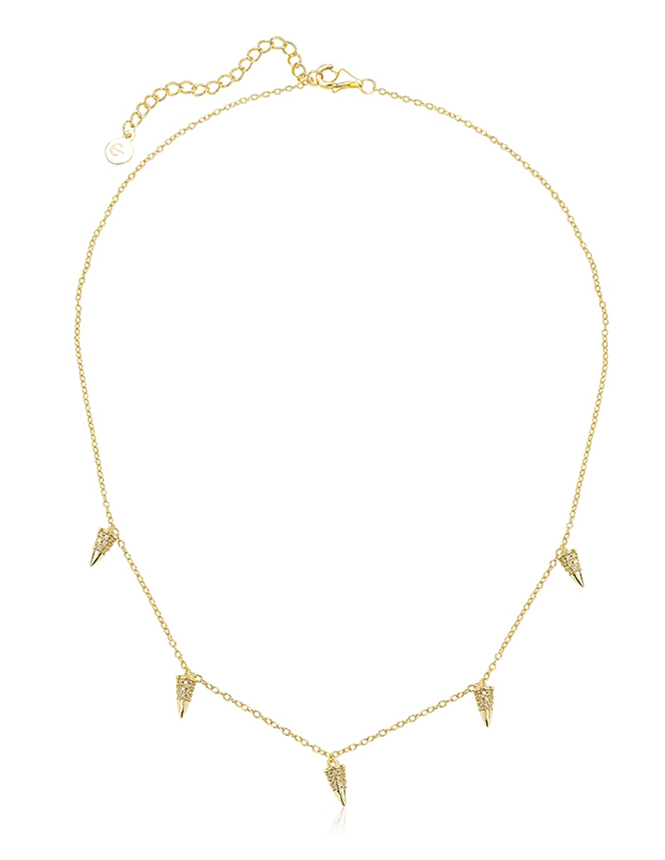 Collar con dije Gold de plata P 925 2