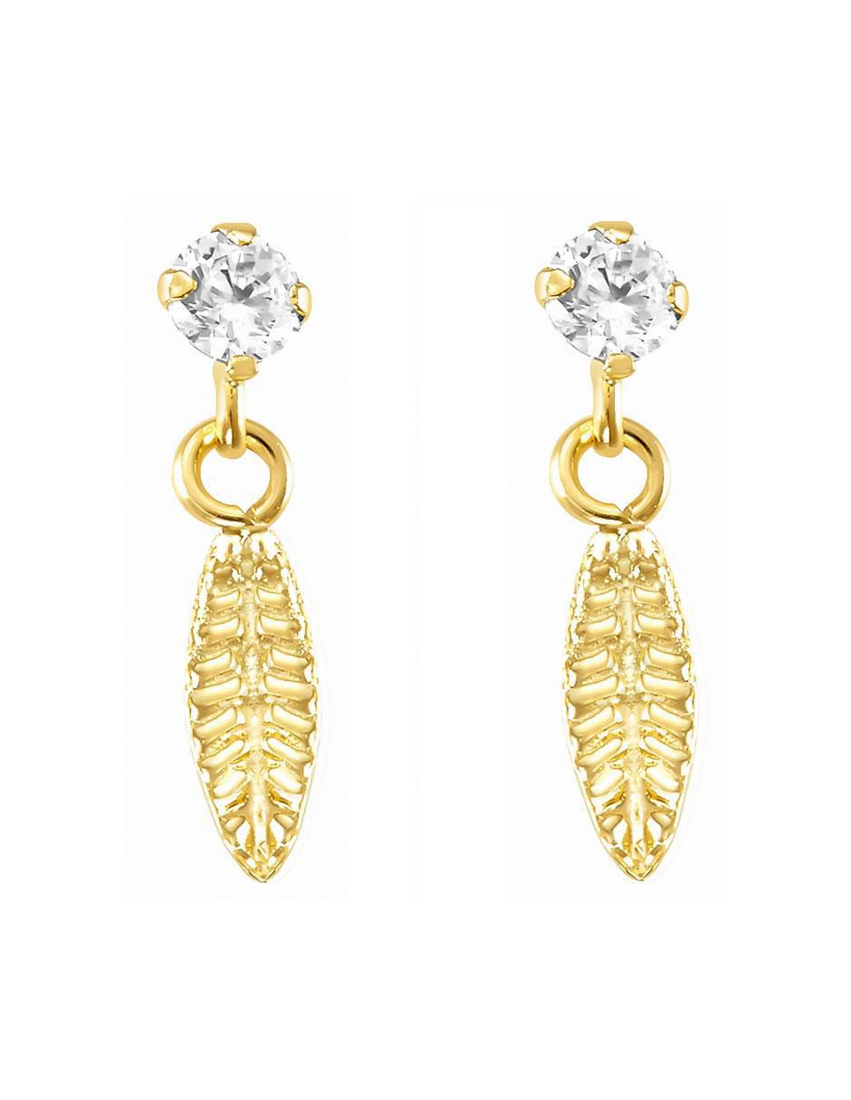 Broqueles de hoja de oro con acabado brillante zirconia Broqueles de hoja de oro con acabado brillante zirconia