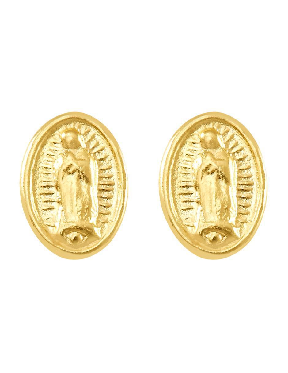 Broqueles ovalados de oro con acabado brillante Broqueles ovalados de oro con acabado brillante