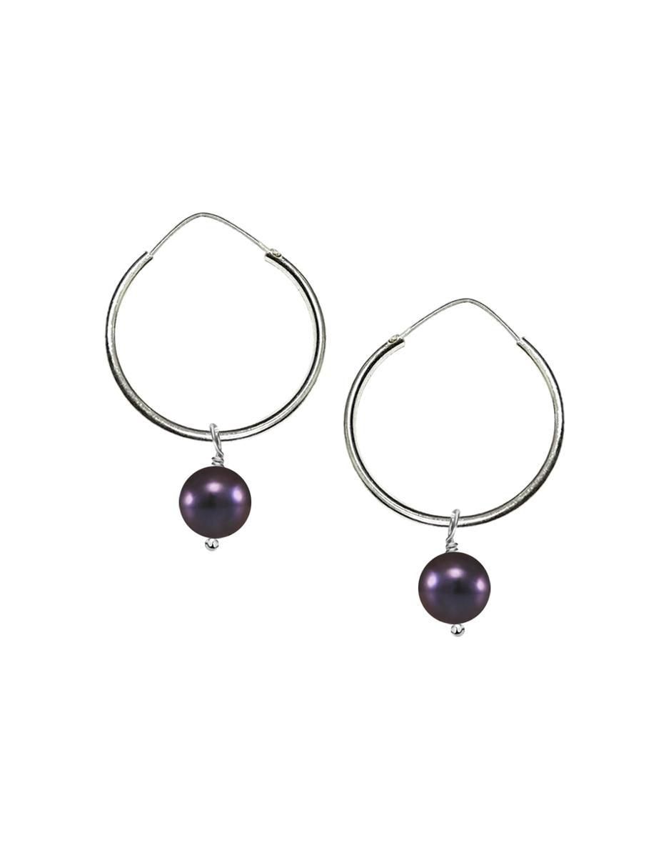 Arracadas Perlas de plata P 925 con acabado plateado perla Arracadas Perlas de plata P 925 con acabado plateado perla