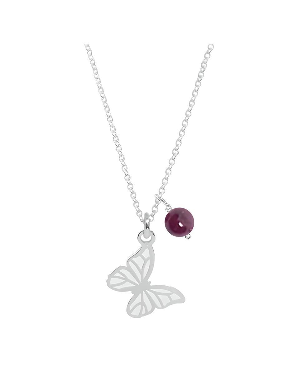 Colgante Y Dije de mariposa suerte de plata P 925