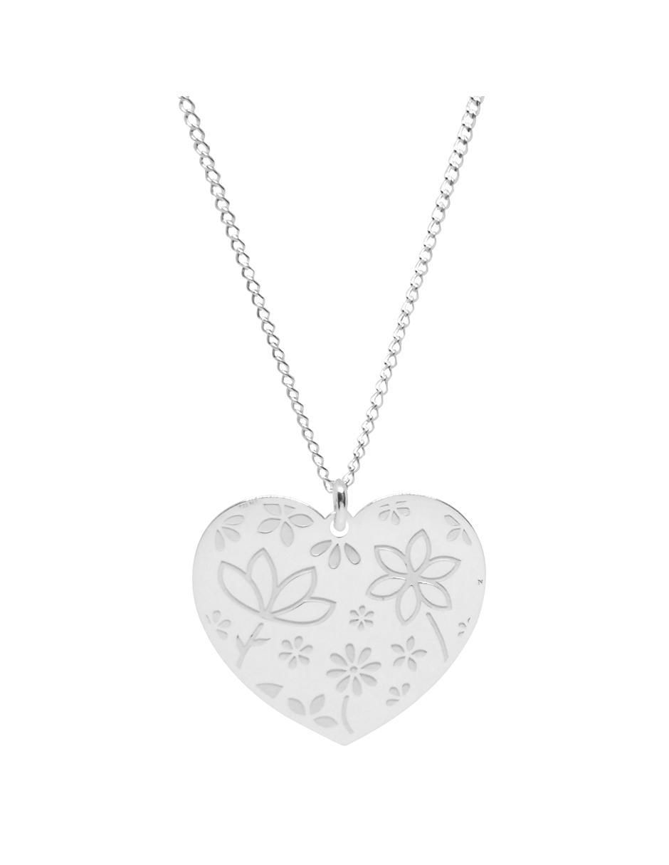 Colgante Y Dije de corazón querer de plata P 925