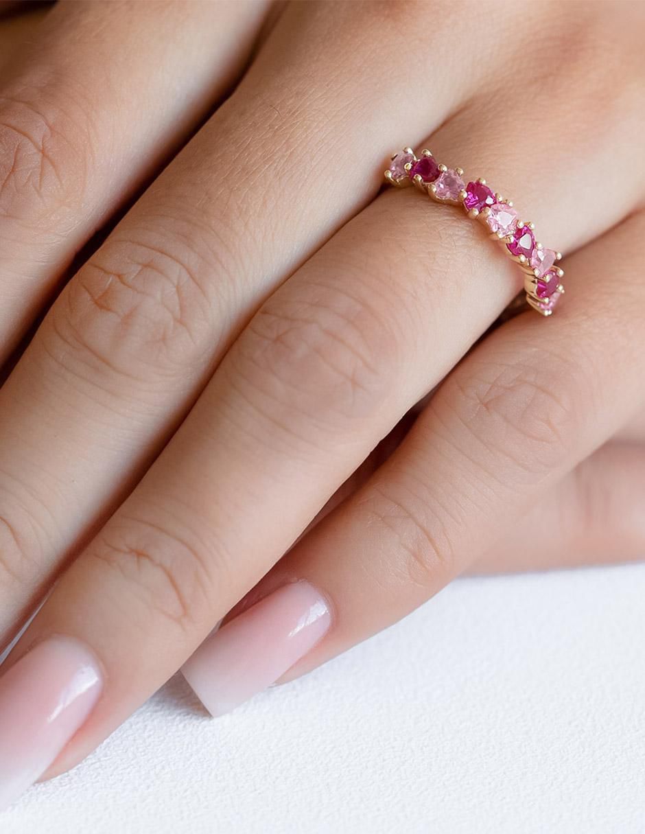 Churumbela Abba Joyas de oro zirconia acabado brillante