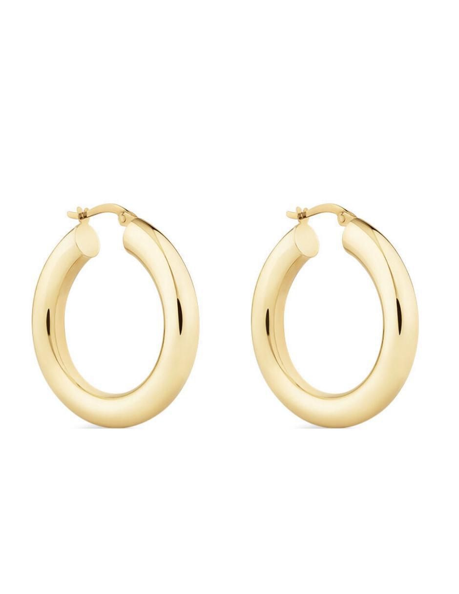 Arracadas con acabado baño de oro 18 K 3