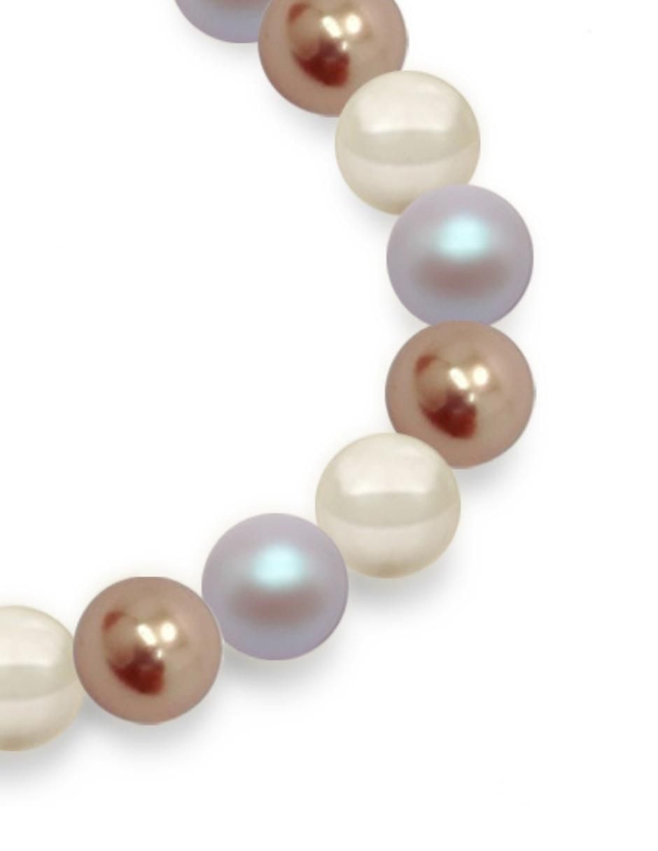 Pulsera de plata P 925 Perlas con acabado brillante 3