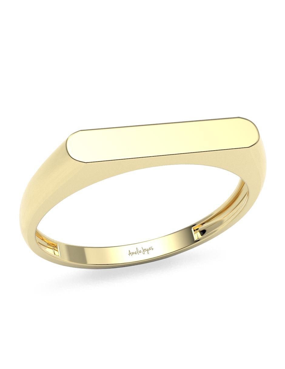 Anillo "de (si aplica)" redondo amelie joyas sin colección sin temática 14 k "de" oro sin gema