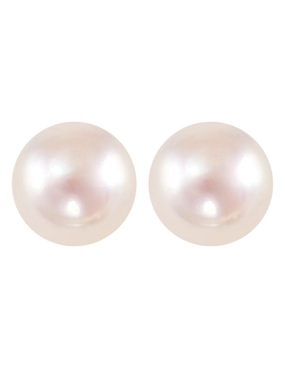 Broqueles redondos de oro con acabado brillante perla Broqueles redondos de oro con acabado brillante perla