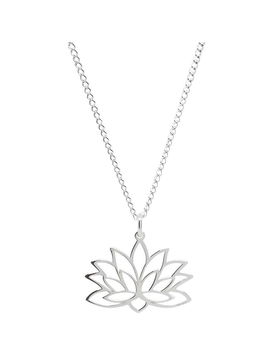 Colgante Y Dije de flor de loto de plata P 925 Colgante Y Dije de flor de loto de plata P 925