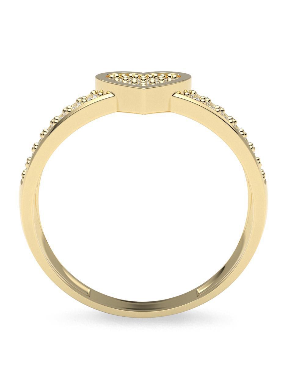 Anillo "de (si aplica)" redondo amelie joyas sin colección sin temática 14 k "de" oro zirconia