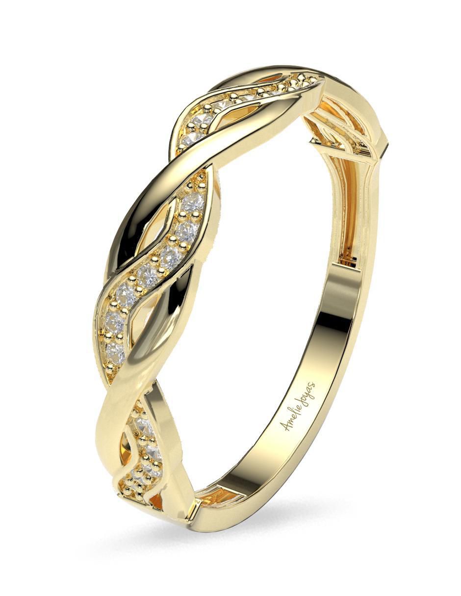 Churumbela "de (si aplica)" redondo amelie joyas sin colección  sin licencia 14 k "de" oro zirconia