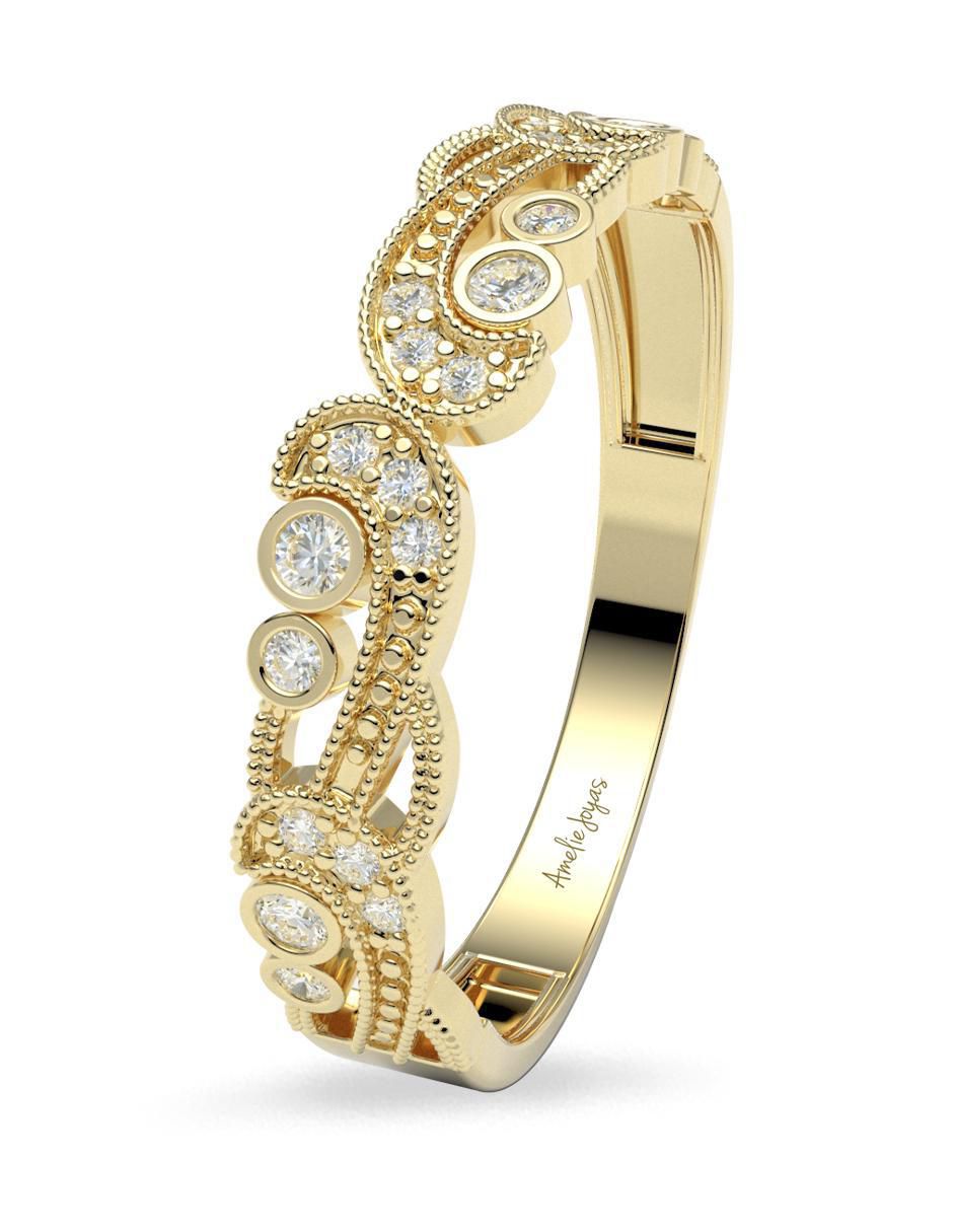 Churumbela "de (si aplica)" redondo amelie joyas sin colección sin licencia 14 k "de" oro zirconia