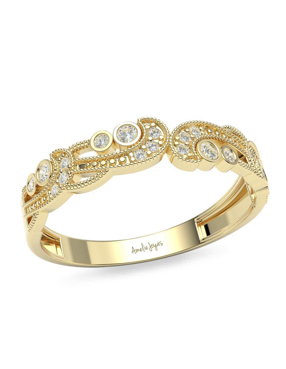 Churumbela "de (si aplica)" redondo amelie joyas sin colección sin licencia 14 k "de" oro zirconia