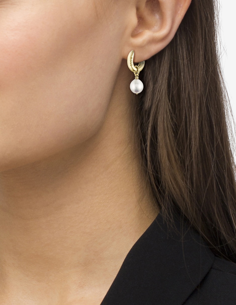 Aretes redondos con acabado brillante 2