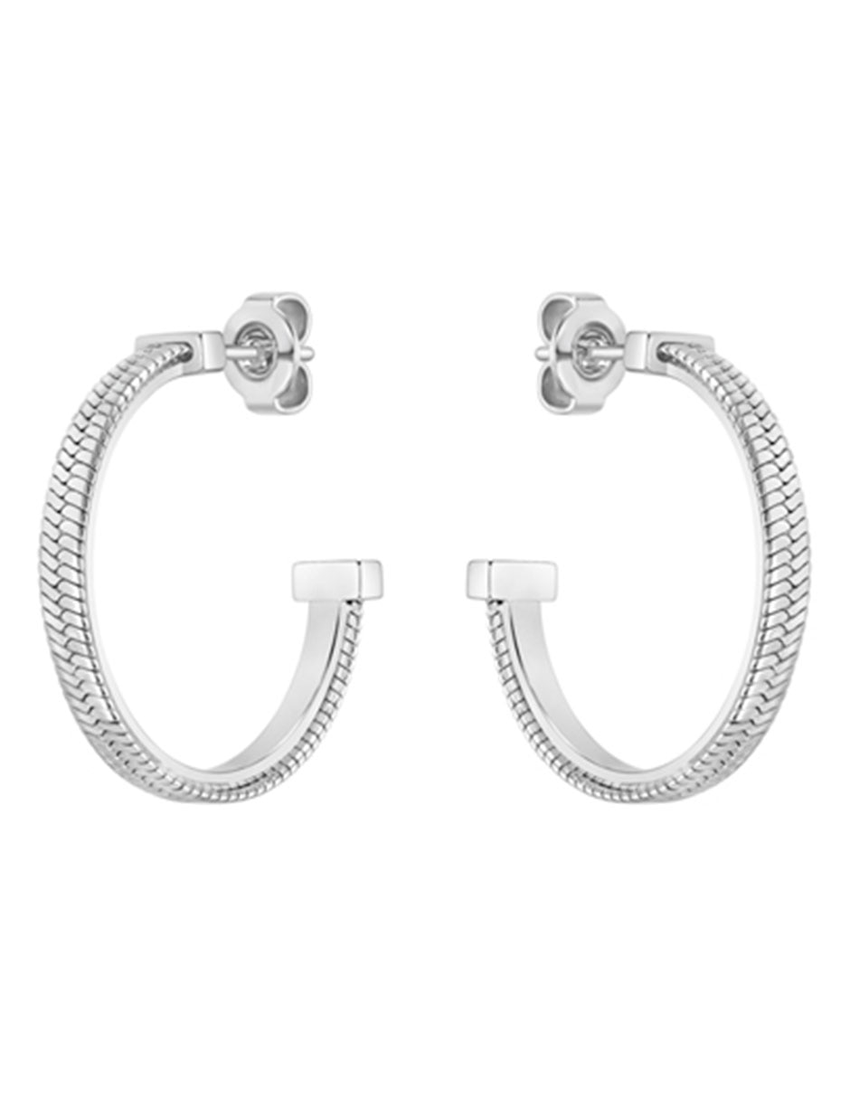 Aretes redondos Zia con acabado brillante Aretes redondos Zia con acabado brillante