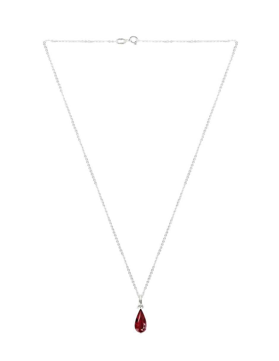 Collar de gota de plata P 925