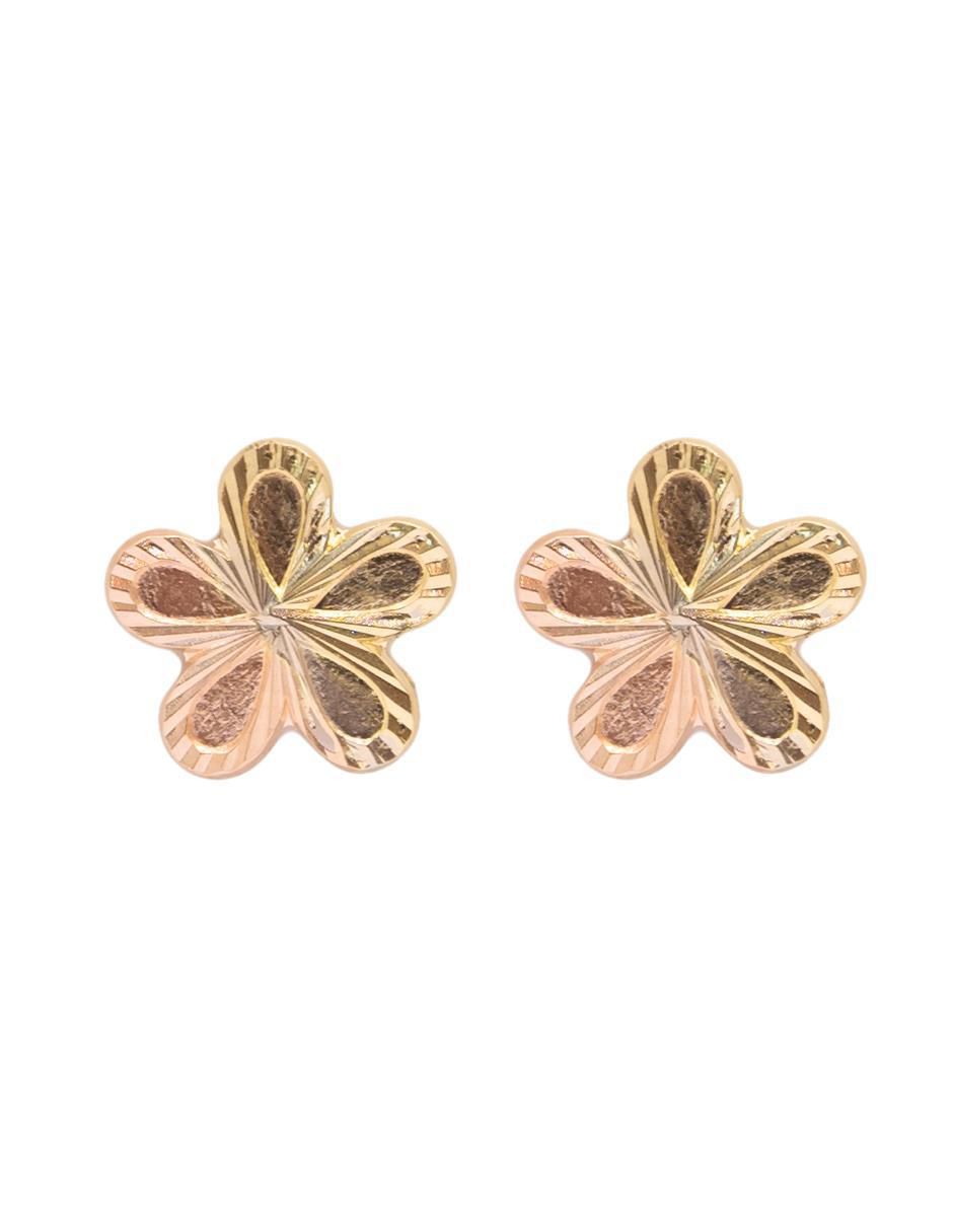 Broqueles de flor de oro con acabado brillante Broqueles de flor de oro con acabado brillante