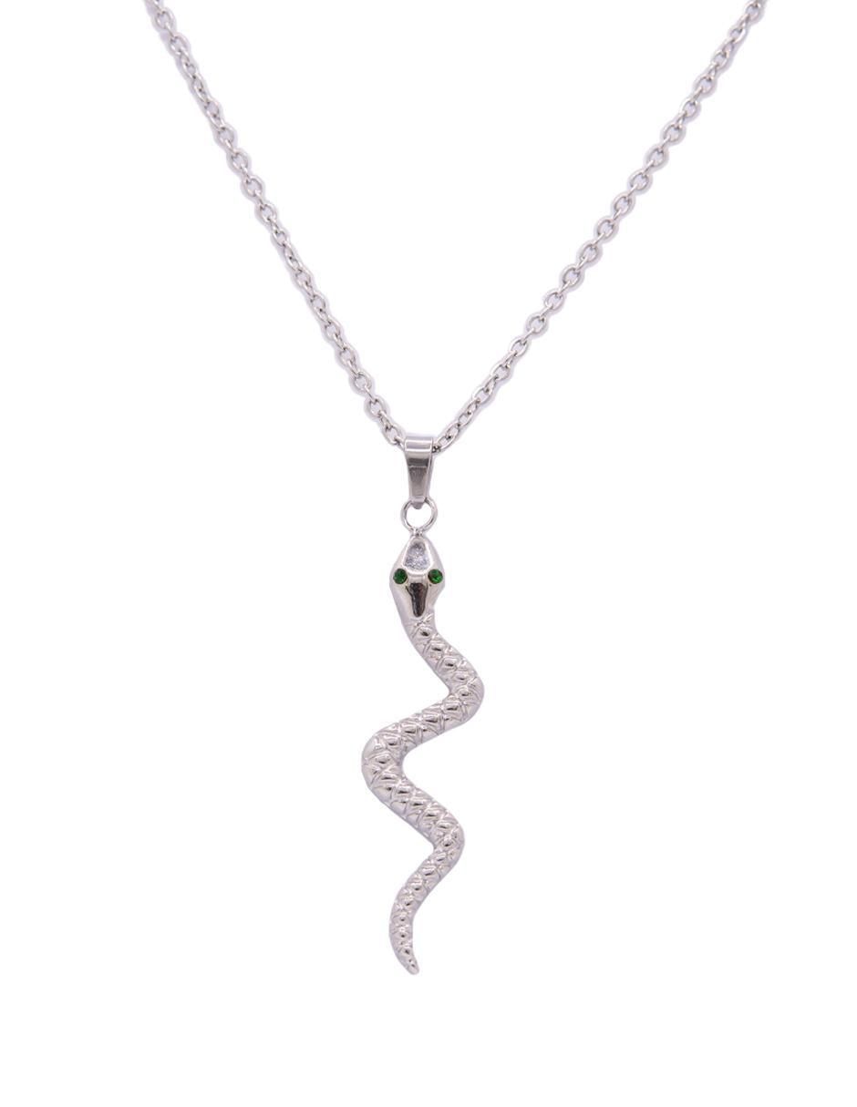 Collar con dije de serpiente