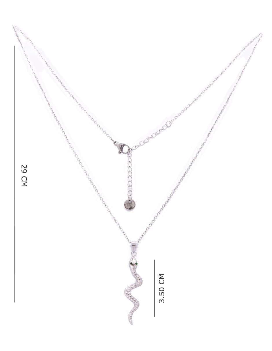 Collar con dije de serpiente 4