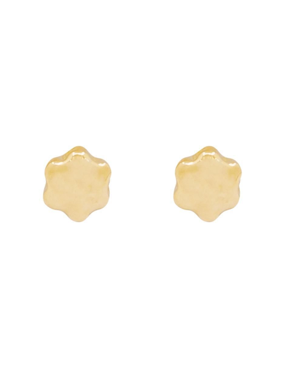 Broqueles de flor de oro con acabado brillante Broqueles de flor de oro con acabado brillante
