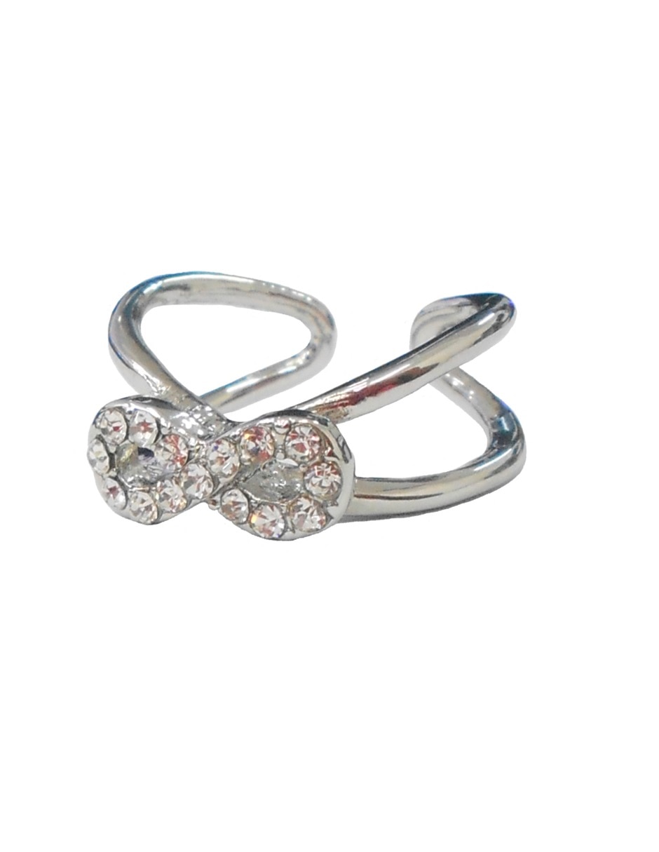 Anillo de moño Moda cristal brillante 1