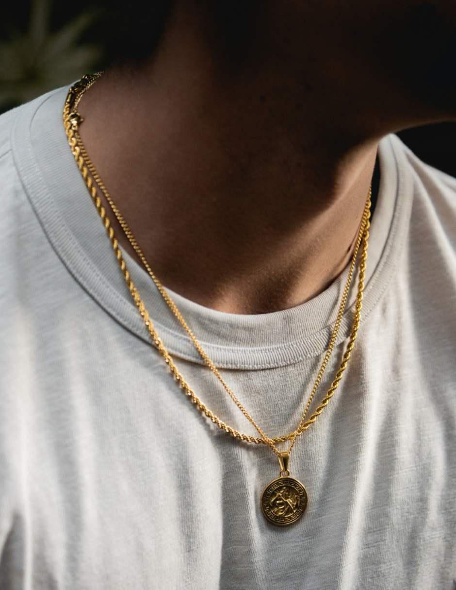 Cadena de baño de oro 18 K 3