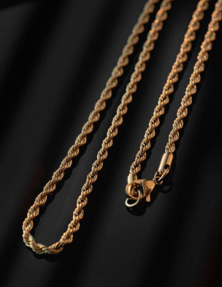 Cadena de baño de oro 18 K 2