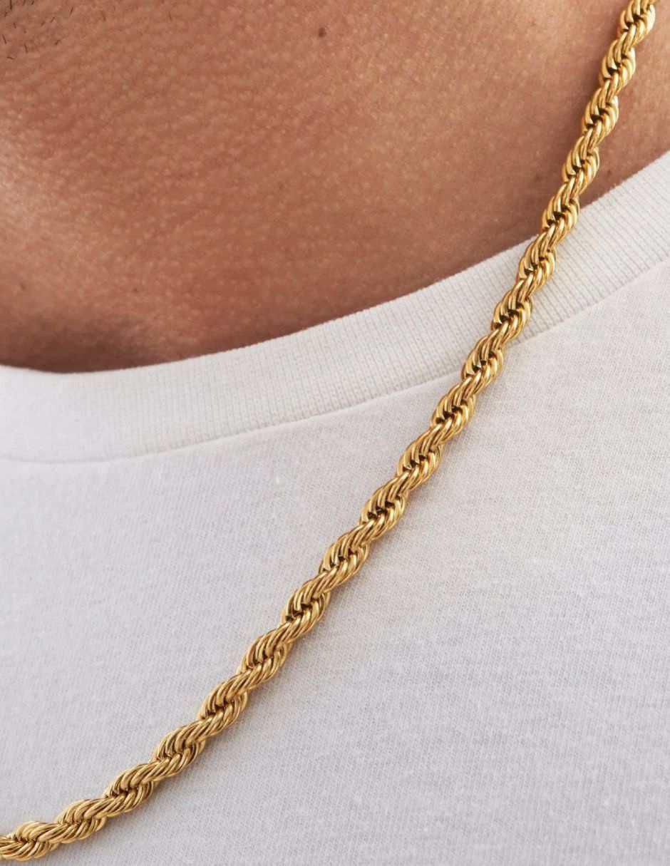 Cadena de baño de oro 18 K 3