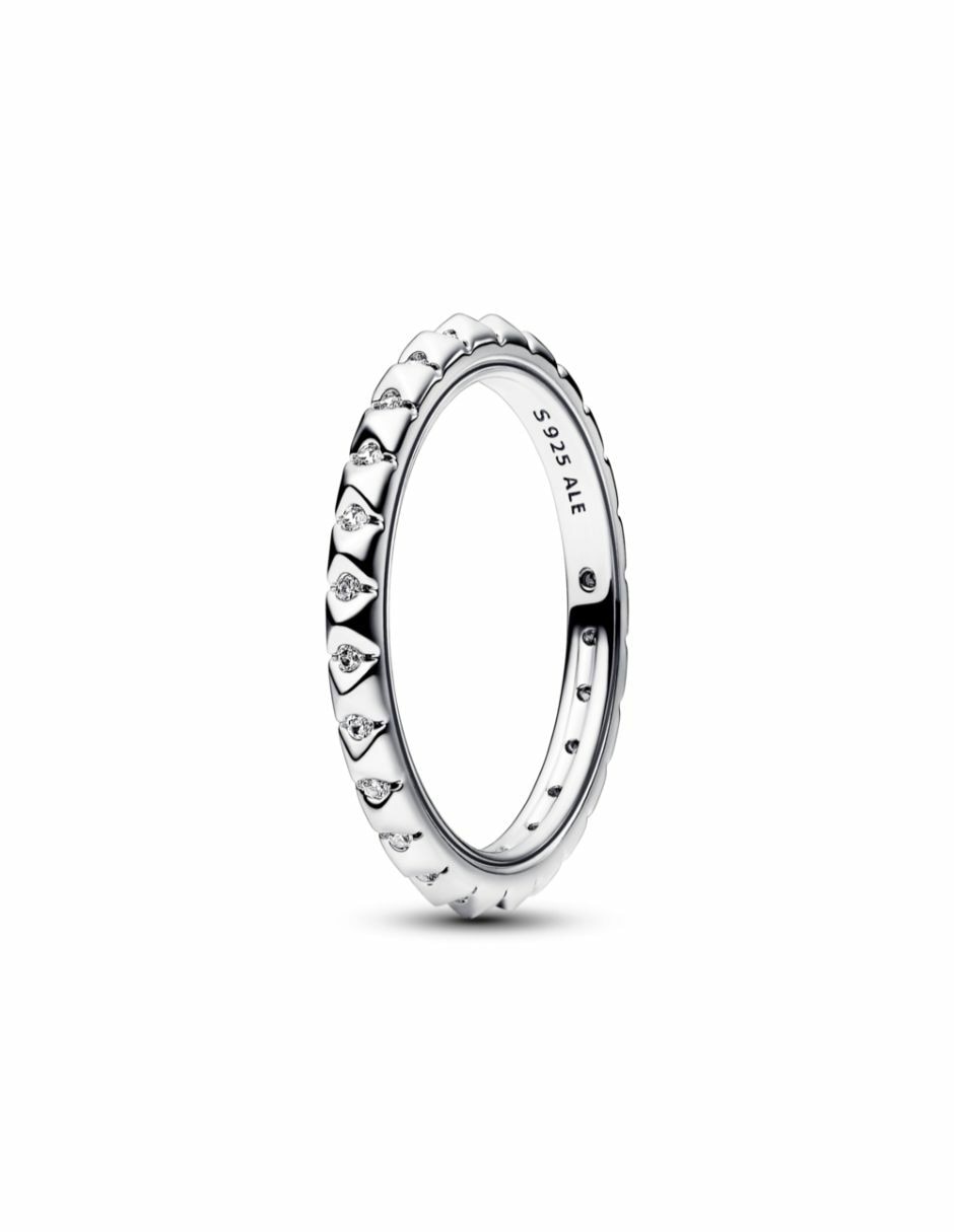Anillo ME de plata P.925 zirconia y diamante 2