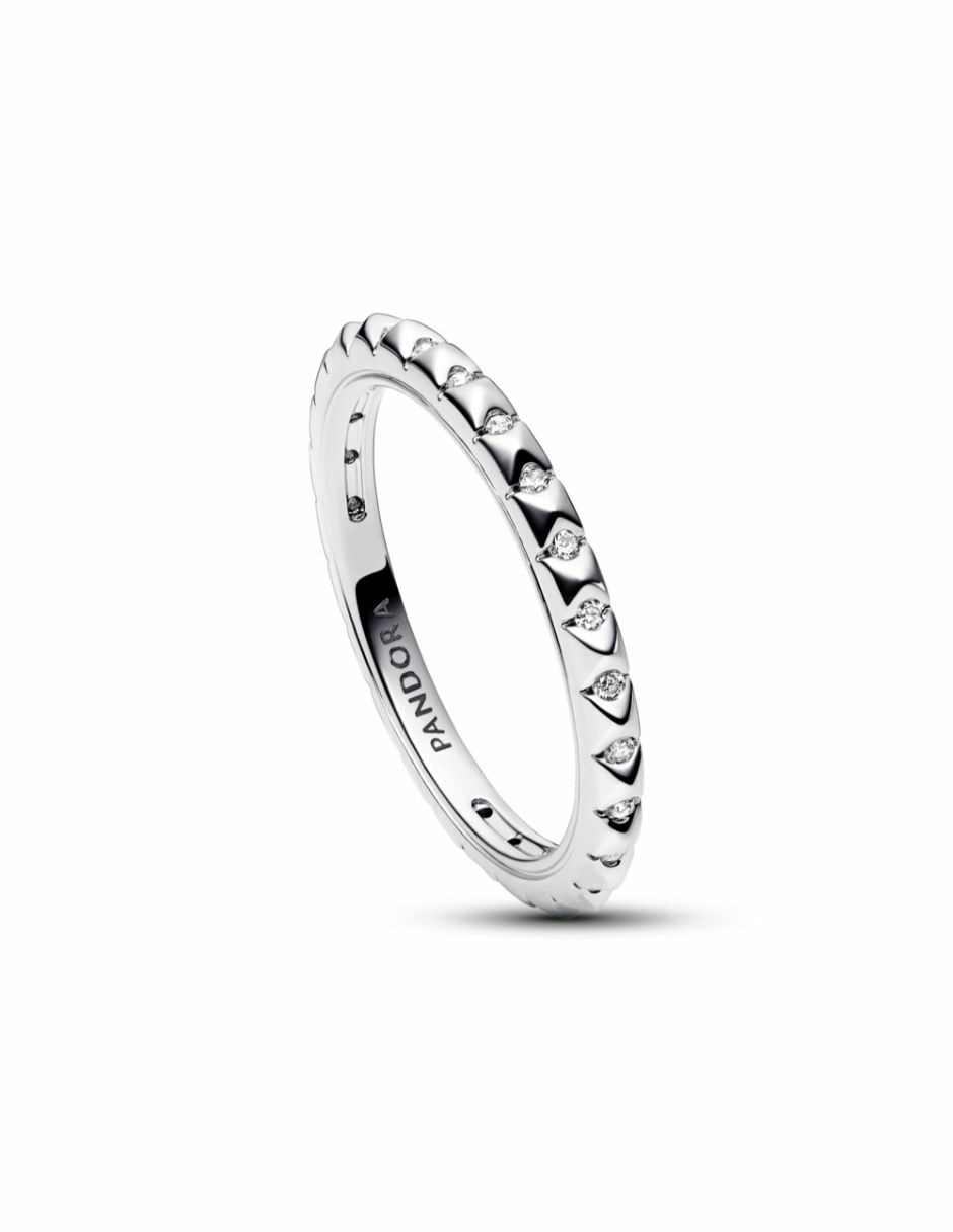 Anillo ME de plata P.925 zirconia y diamante 3