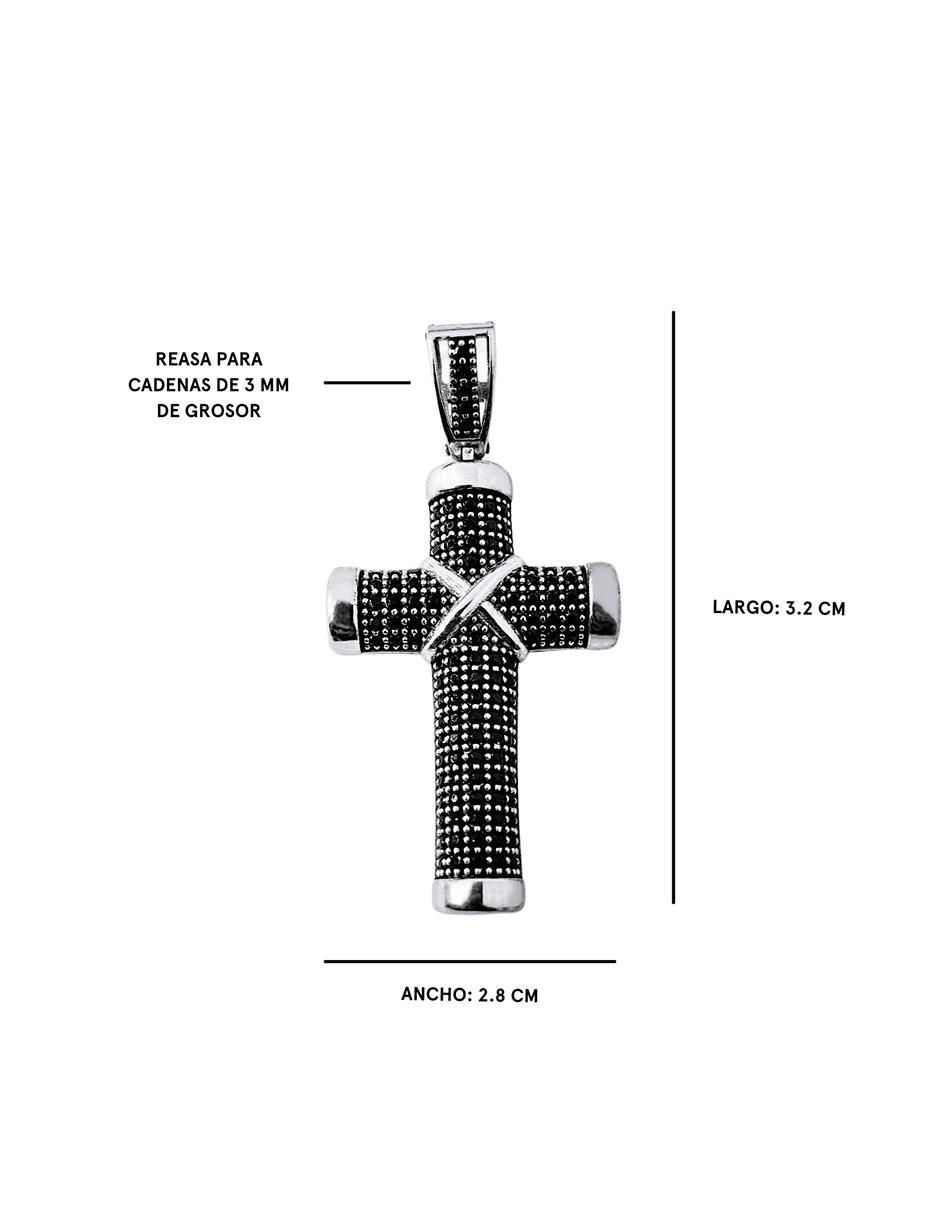 Dije de cruz de plata P 925 4