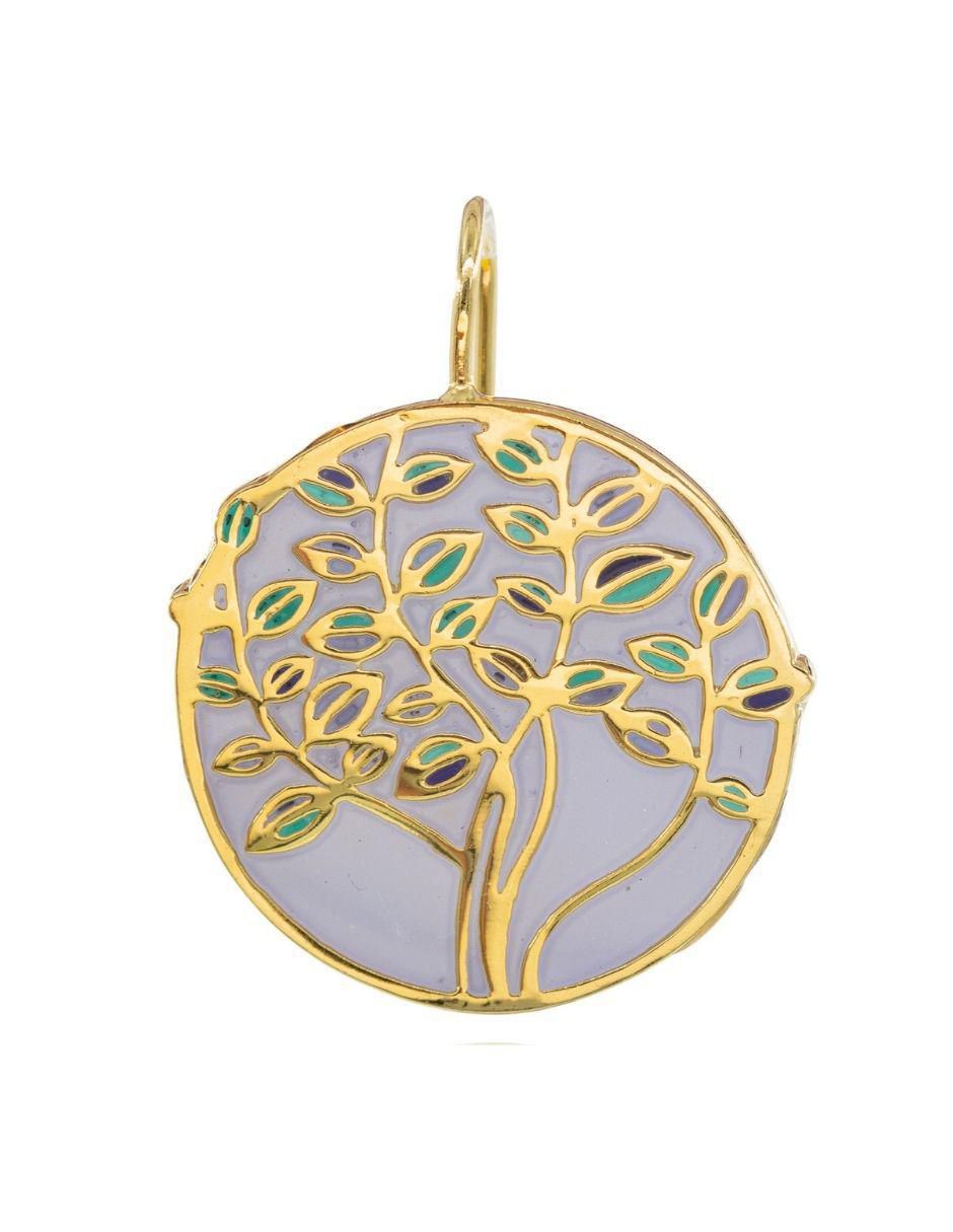 Aretes de árbol Ablime Arbol De La Vida con acabado brillante 2