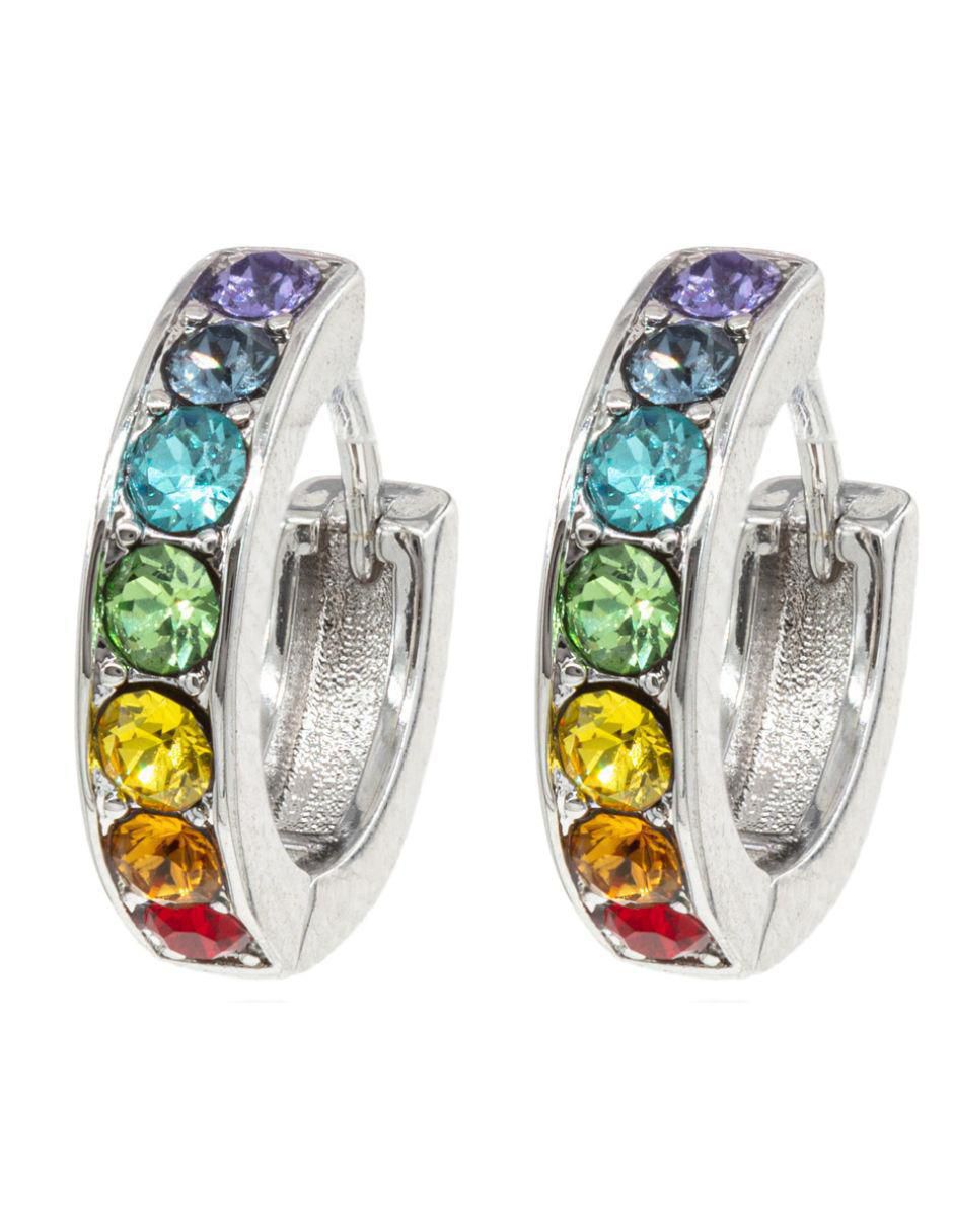 Aretes redondos Estambul con acabado brillante cristal