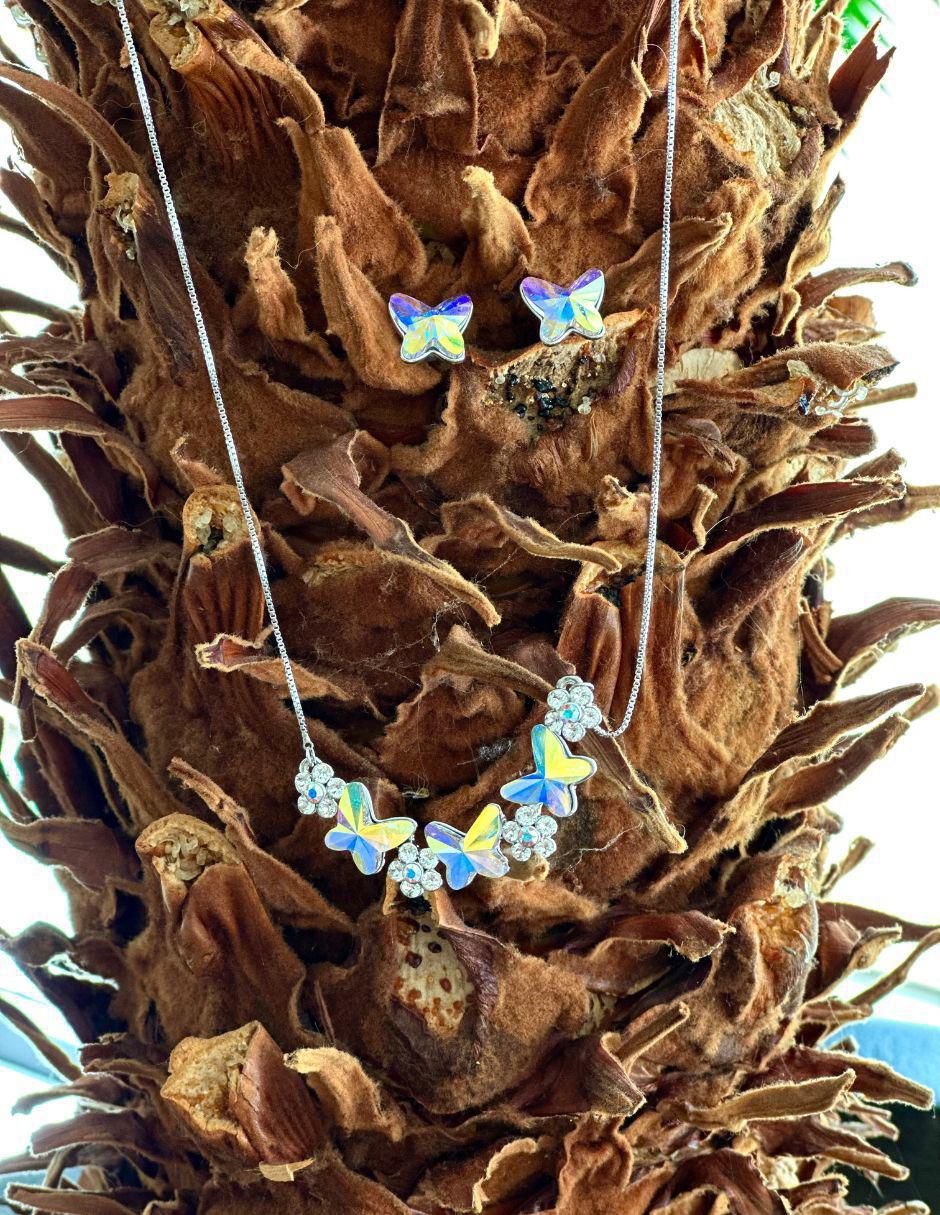 Set de collar y aretes cristal austriaco 6