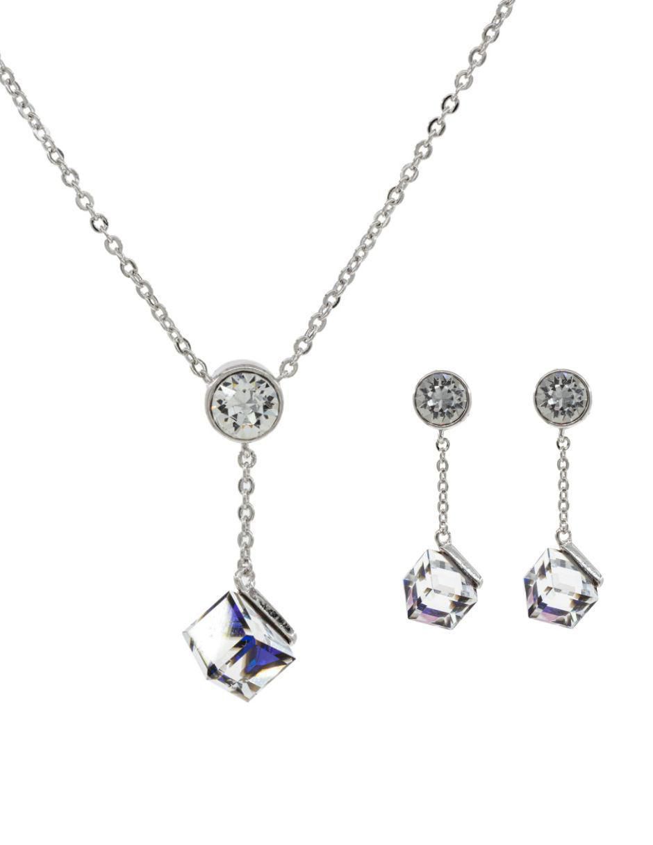 Set de collar y aretes cristal austriaco