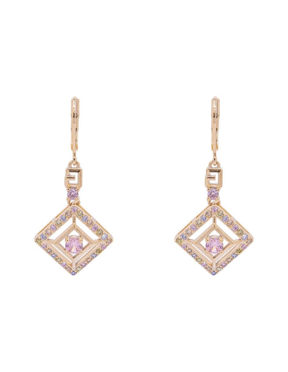 Aretes con acabado brillante zirconia 3