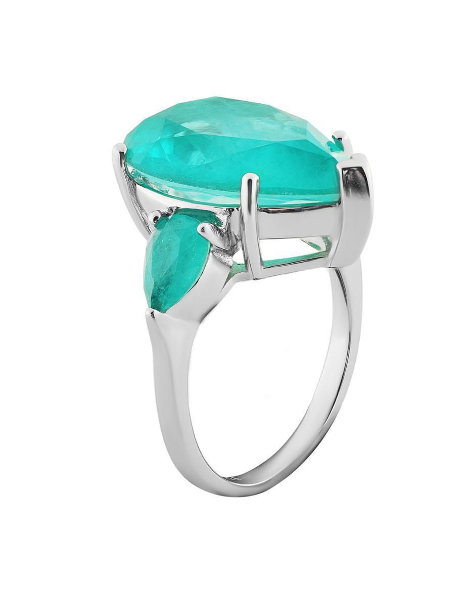 Anillo con gema Premium P 925 de plata turmalina brillante 3