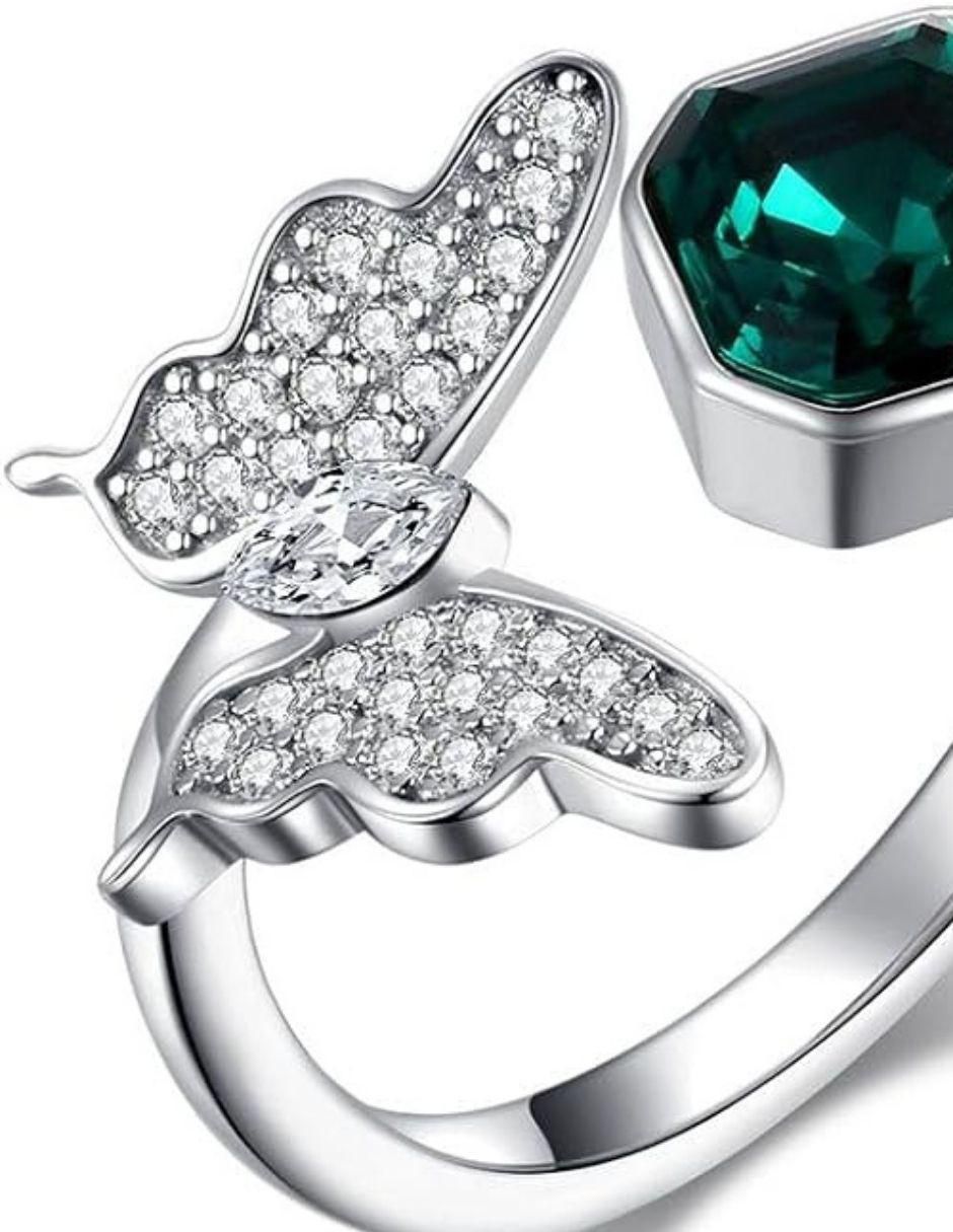Anillo de mariposa Mayfer Oporto cristal brillante 4