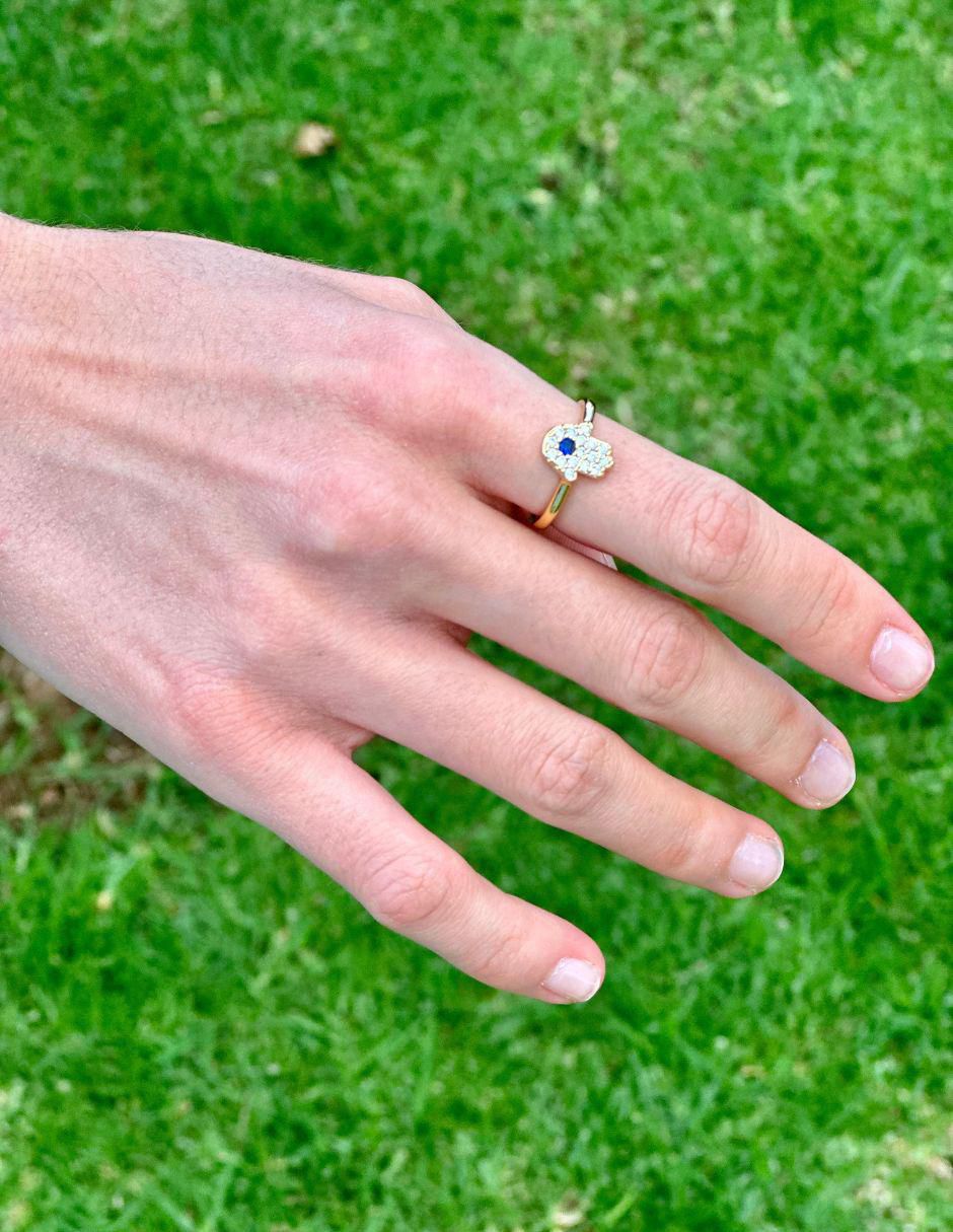Anillo de ojo Parisa zirconia brillante 3
